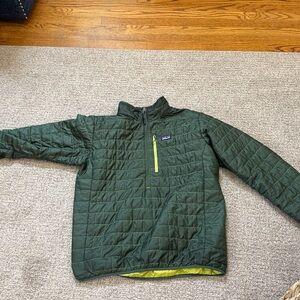 Patagonia green nano puff Pullover Jacket
